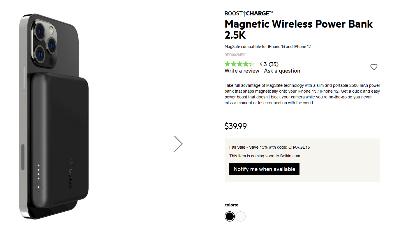 2021-09-27 15_35_25-iPhone 13 Magnetic Wireless Power Bank, 2500mAh _ Belkin — Mozilla Firefox.png
