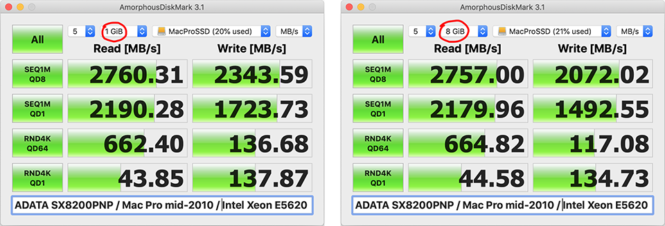 ADATA SX8200PNP : Mac Pro mid-2010 : Intel Xeon E5620 1GB.png