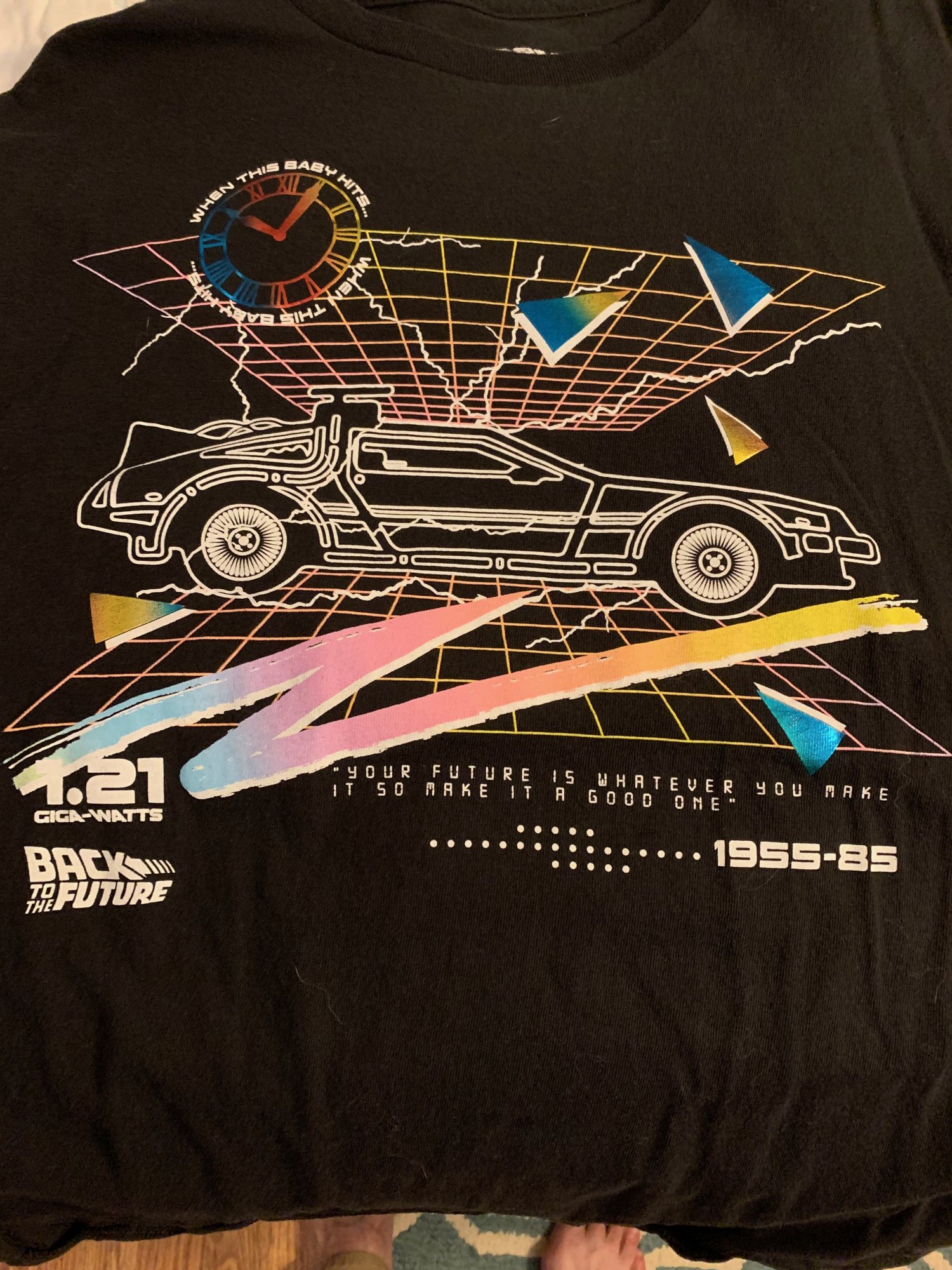 Back to the Future Delorean shirt.jpeg