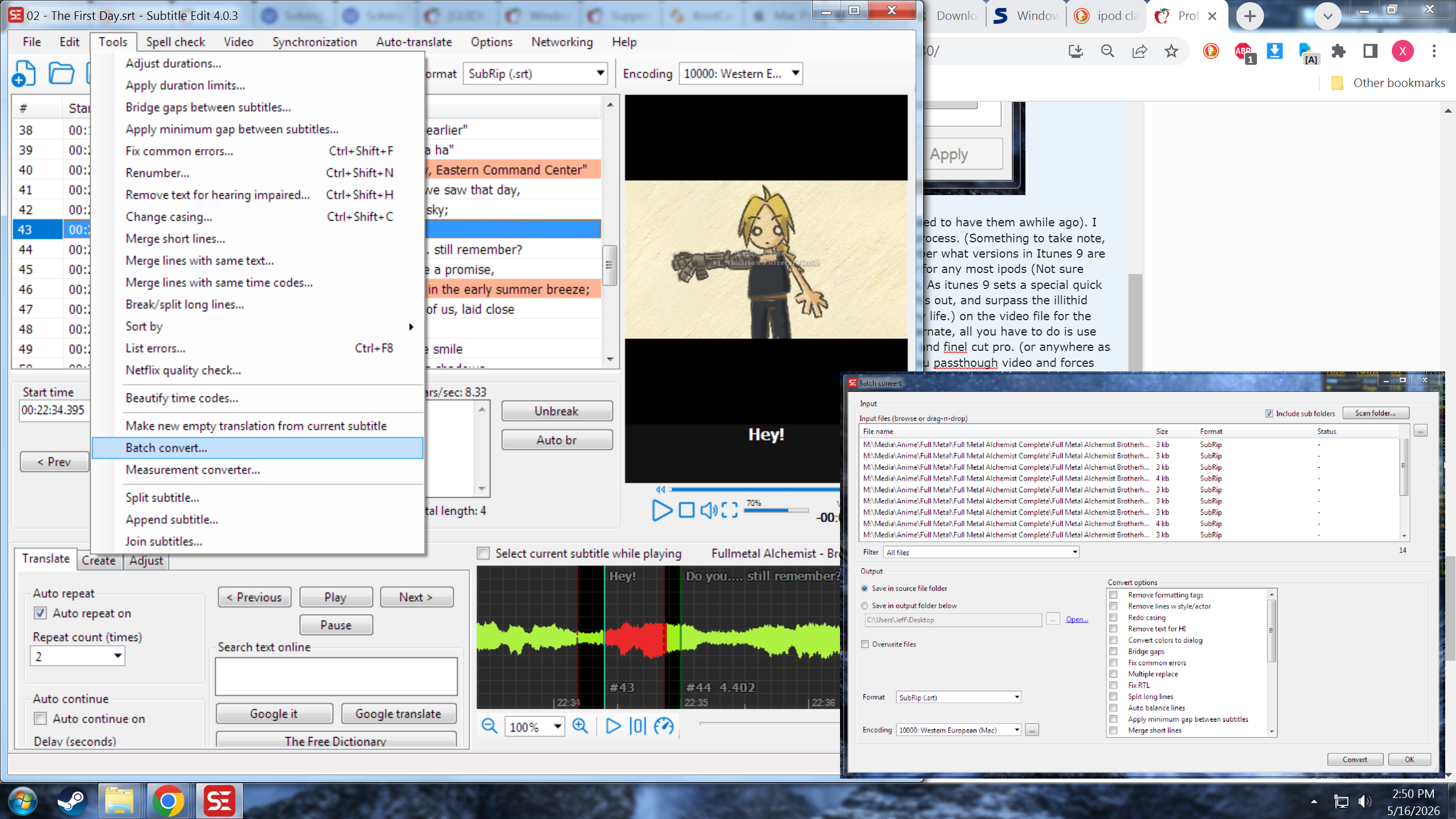 Batch convert subtitle edit.png