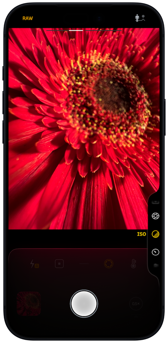 Camera Control on Camera M app. Camera Control on Camera M app.