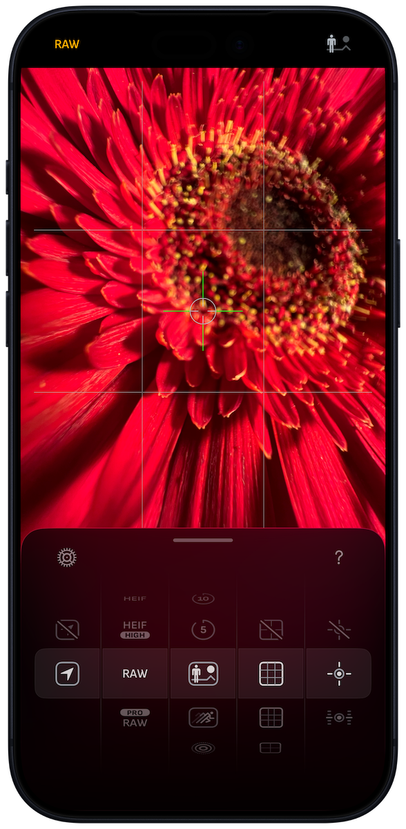 iOS 26 Liquid Glass interface on Camera M app iOS 26 Liquid Glass interface on Camera M app