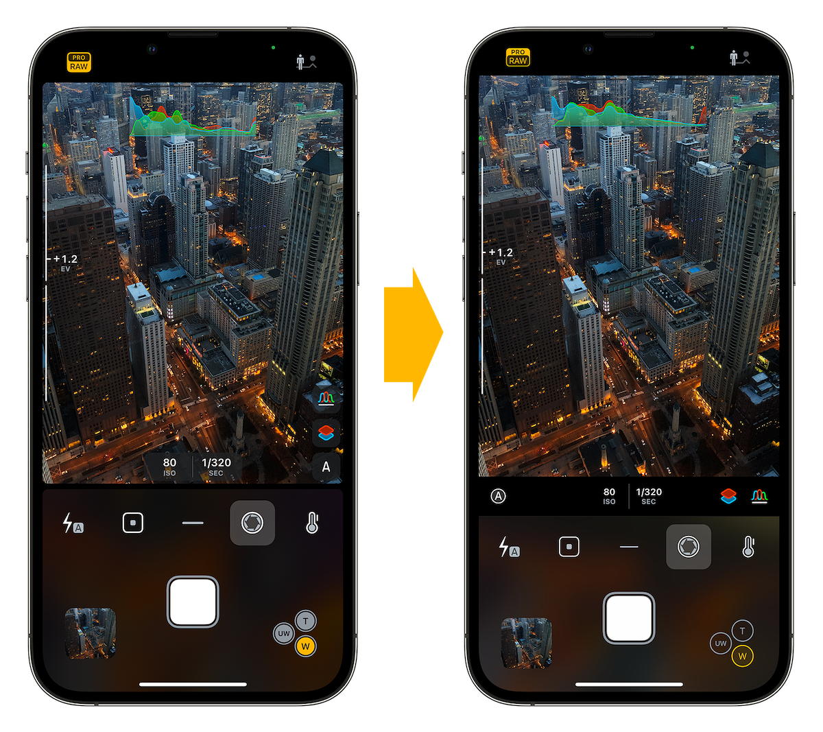 Camera M UI Changes for iPhone 13 Pro and iPhone 13 Pro Max