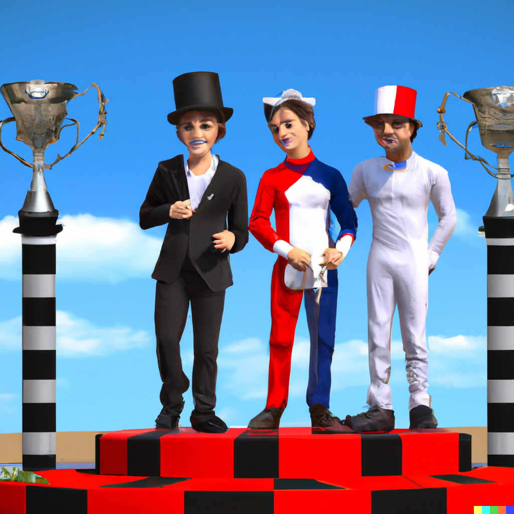 DALL·E 2023-11-24 12.29.17 - An F1 podium where the drivers are dressed in stereotypical Frenc...png