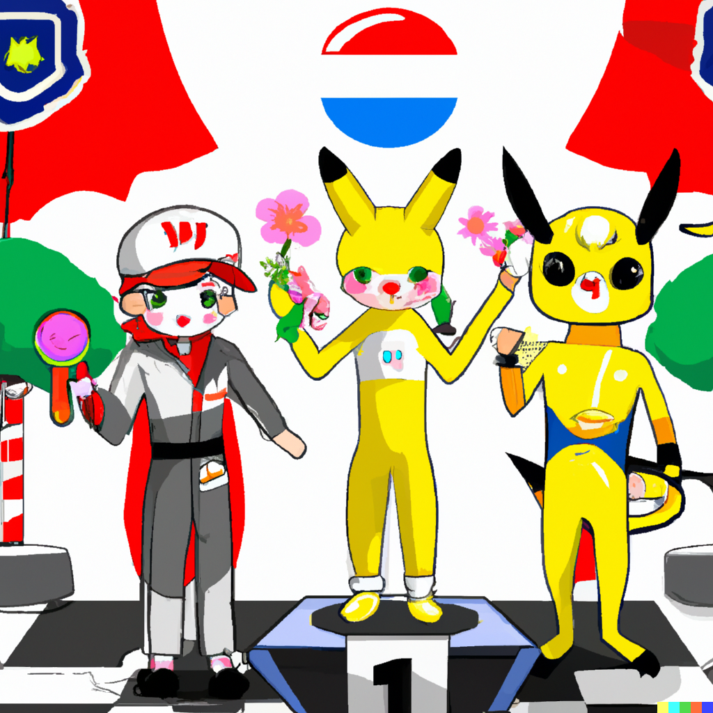 DALL·E 2023-11-24 12.31.52 - An F1 podium where the drivers are dressed in stereotypical Japan...png