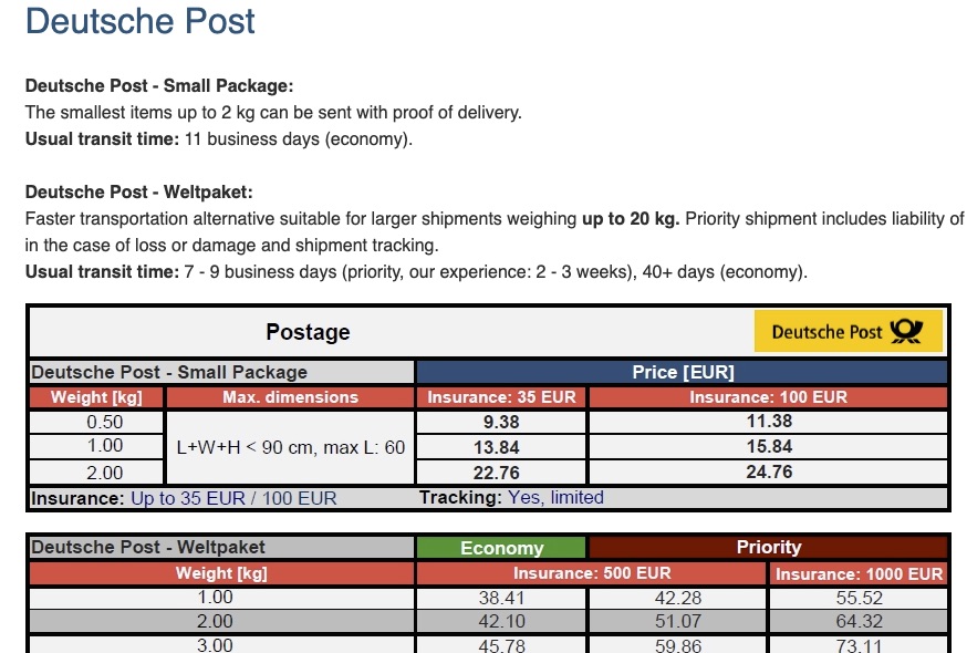 Deutch Post Pricing.jpg