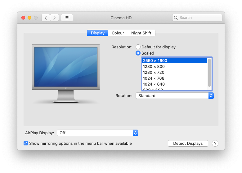 Diplay control panel with Alt key held down.png