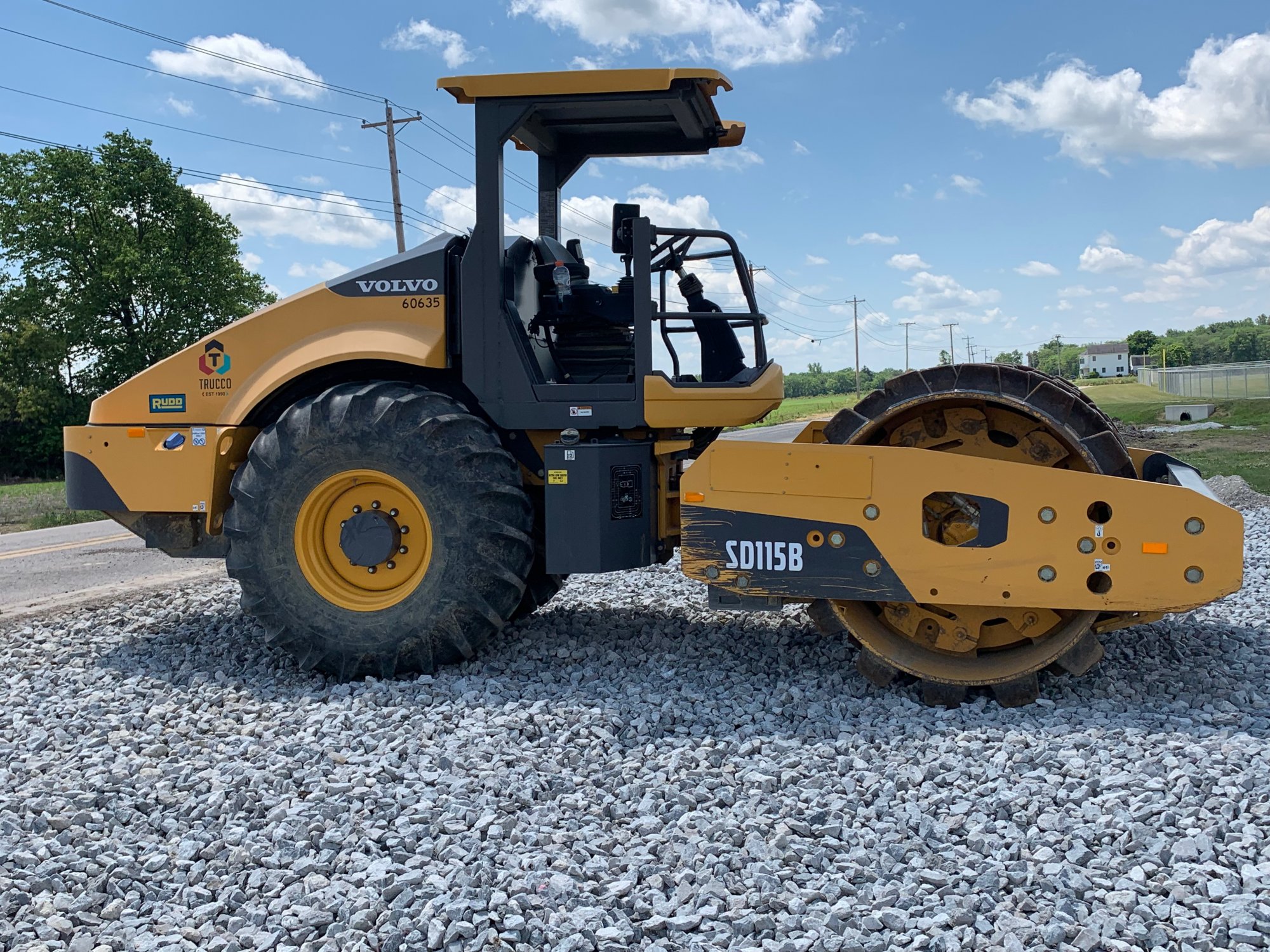 Galloway Road Sports complex - Construction - Volvo compactor 2.jpeg