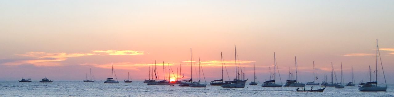 Kings Cup yachts at sunset; Kata 5 Dec '12.jpg