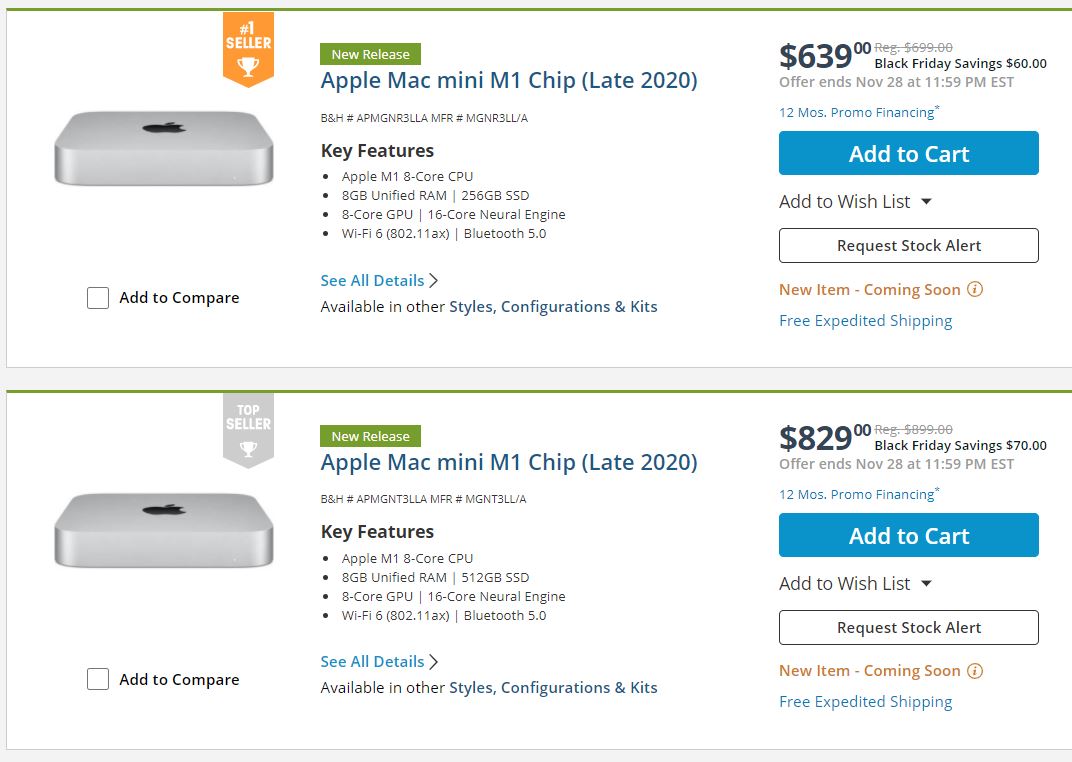 Mac Mini M1 deals bhphoto.JPG