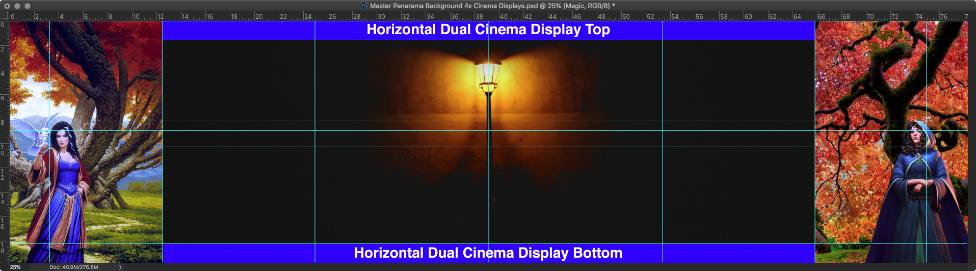 Master Panarama Background 4x Cinema Displays.psd @ 25% (Magic, RGB-8) *.png