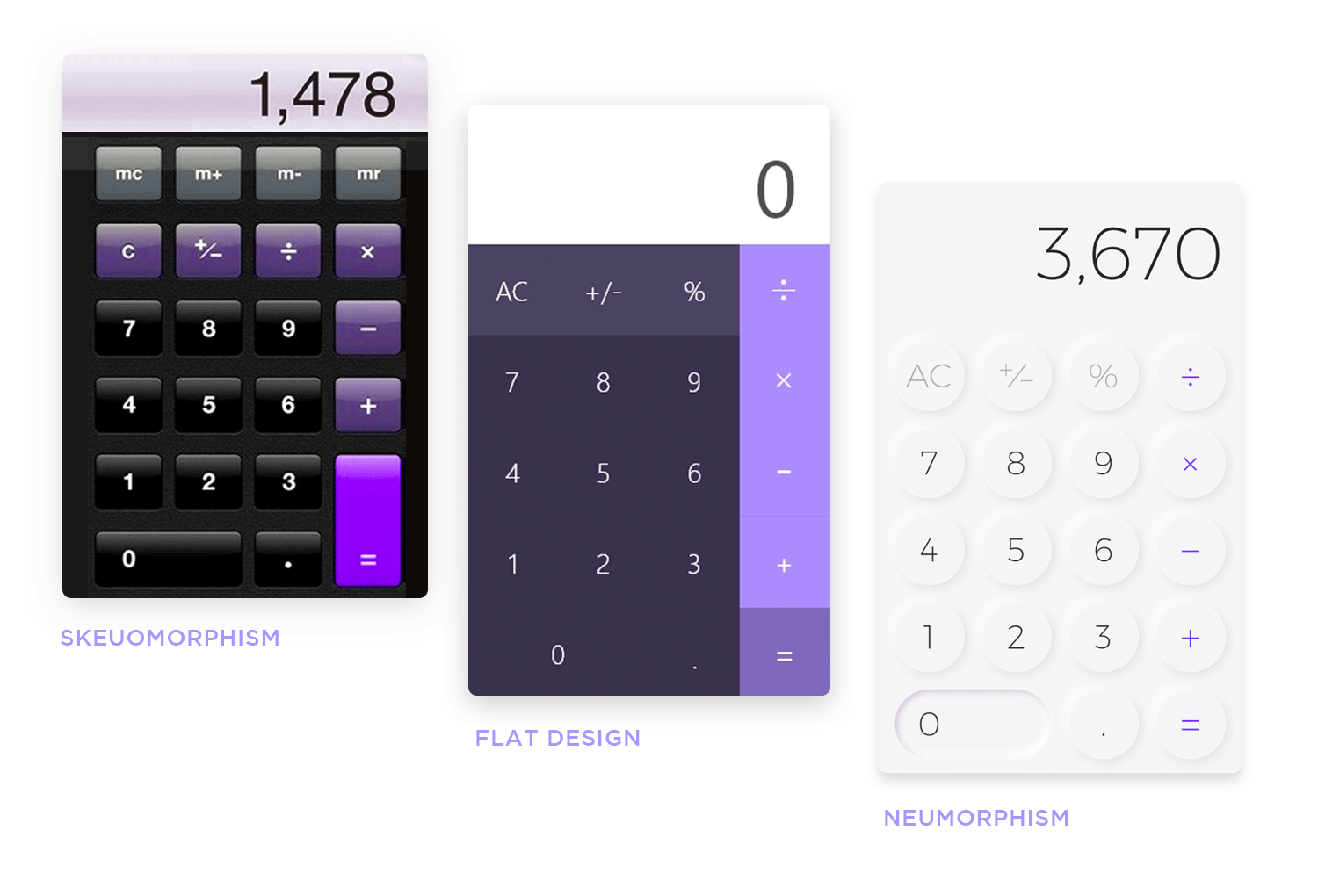 neumorphism-skeuomorphism-flat-compared.png