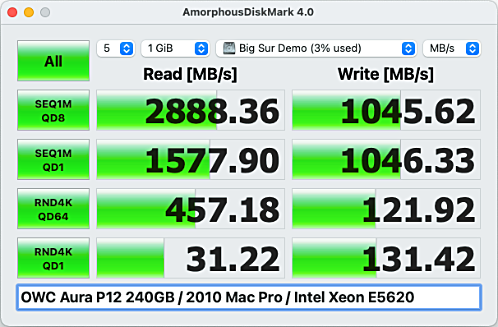 OWC Aura P12 240GB : 2010 Mac Pro : Intel Xeon E5620.png