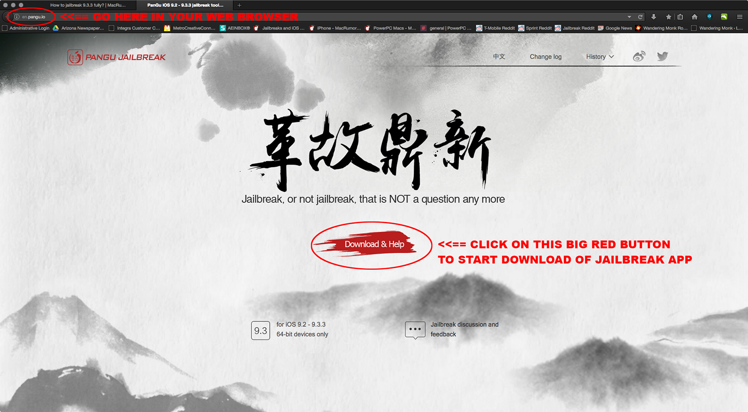 PanGu iOS 9.2 - 9.3.3 jailbreak tool - pangu.io.png