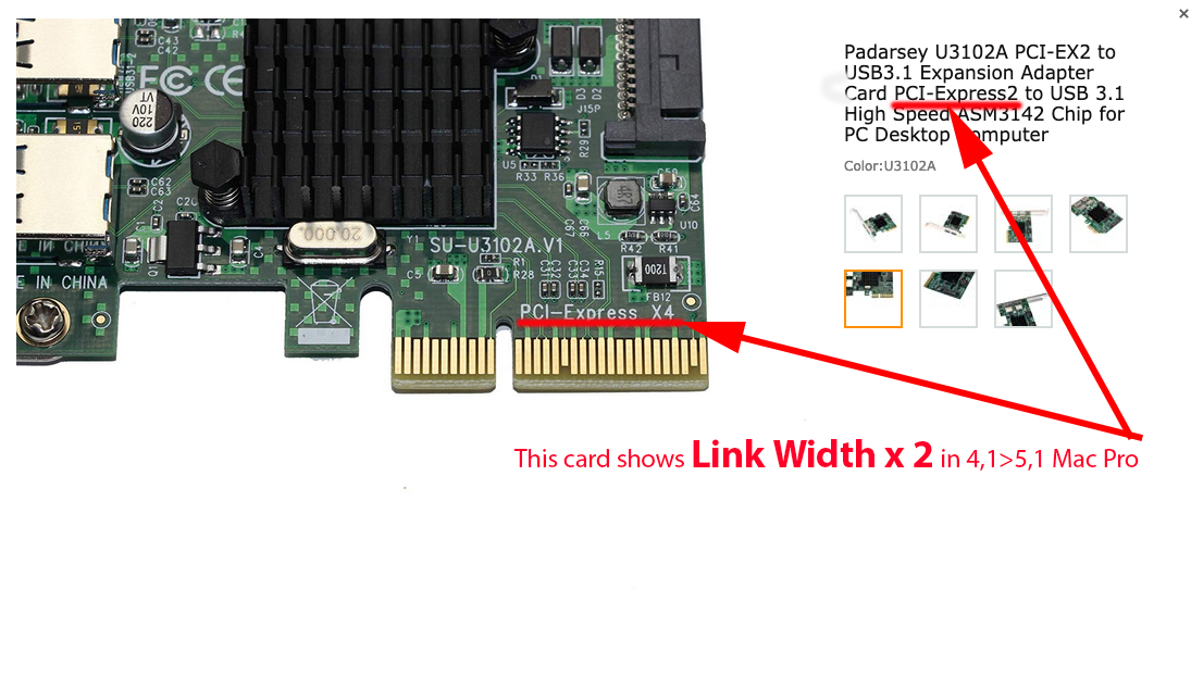 Pardsey PCIe USB 3.1 ASM3142  2 port card.png Pardsey PCIe USB 3.1 ASM3142  2 port card.png