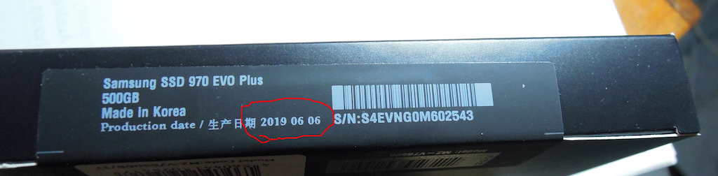 Samsung 970 EVO Plus Manufacture date.JPG