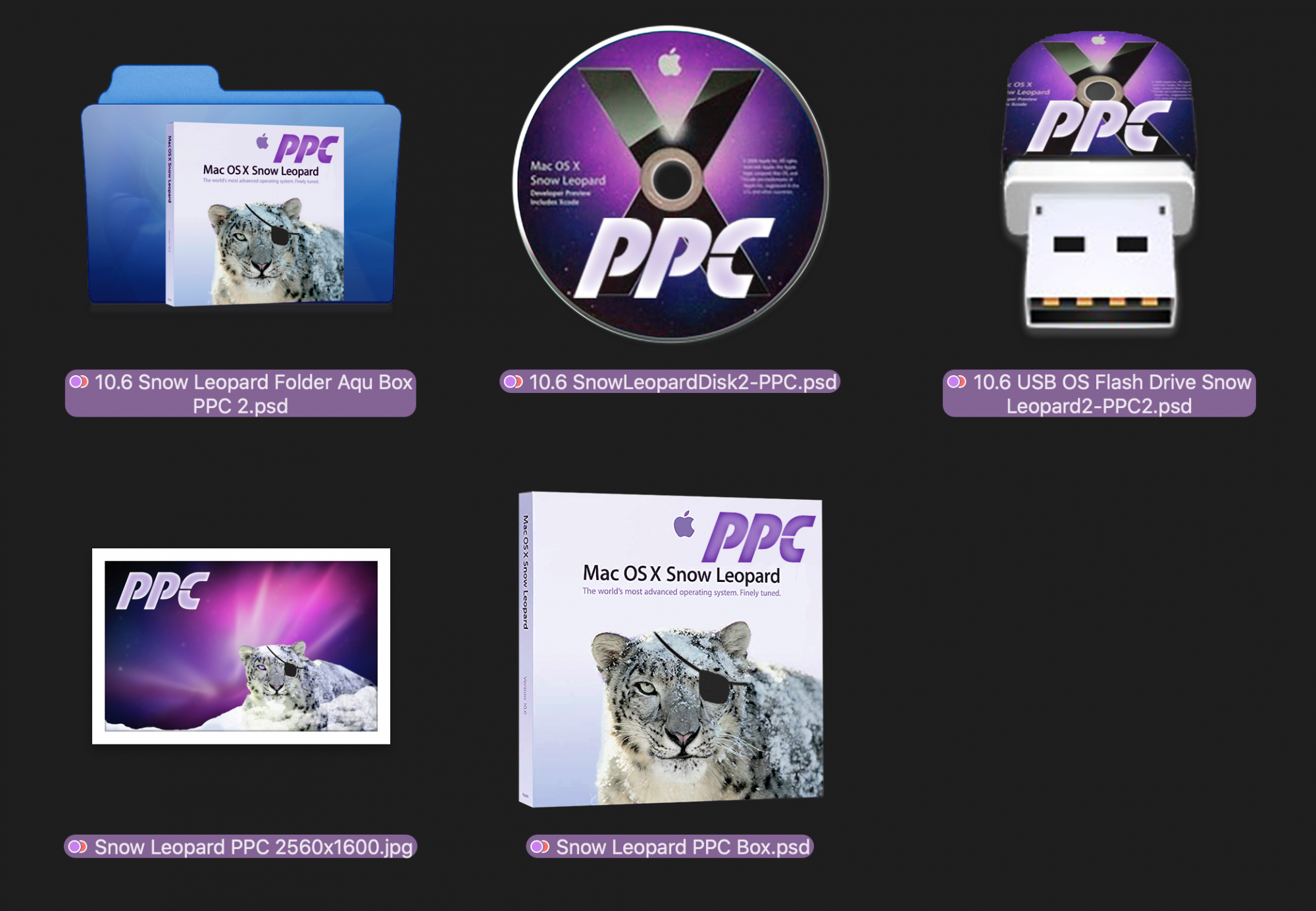 Snow Leopard PPC Icons.png