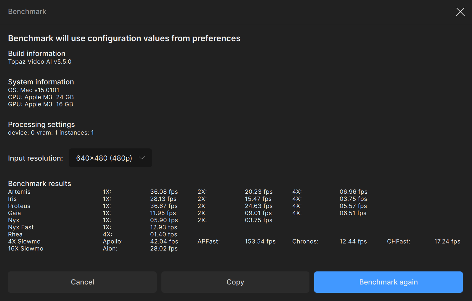 Topaz Video AI Benchmark iMac M3 8-10 Cores.png