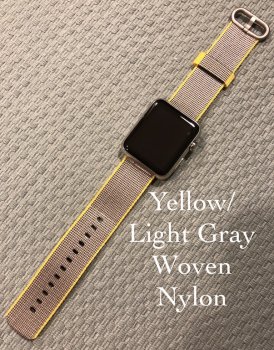 Yellow : Light Gray Woven Nylon Band.jpg