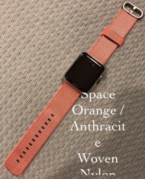 Space Orange : Anthracite Woven Nylon.jpg