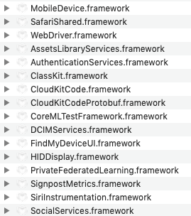 PrivateFrameworks 10.14.5 updated2.png