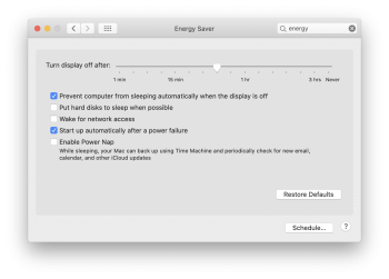 Dave's iMac System Preferences Energy Saver.png