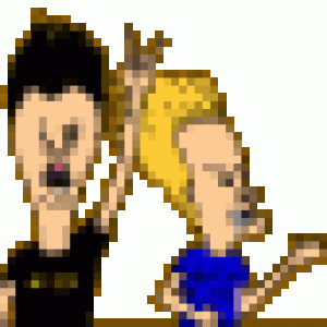 rock on beavisbutthead.gif