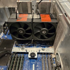 2025-05-01.1437, First Production Run with Thermal Paste AND Fans Attached w Clips, Twist Ties...jpg