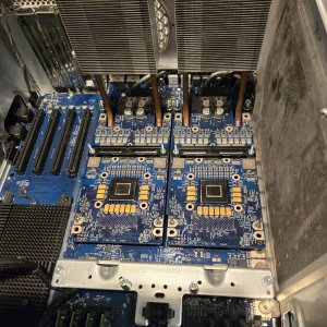 2025-04-29.1322, The Two CPU Cards in Place, With Rear A400 Mounting Brackets in Place.jpg