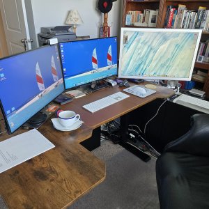 2025-07-12.1639, My Reorganized Study Workspace, with Mac Studio AND Power Mac G5 Quad Monitor...jpg