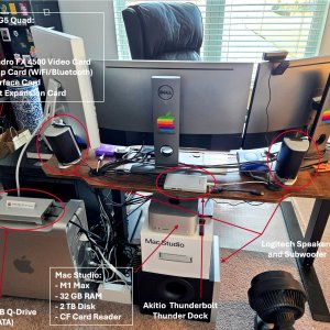 2025-09-16.1010, My Combined Power Mac G5 Quad and Mac Studio Work Area, Back View - Annotated.jpg
