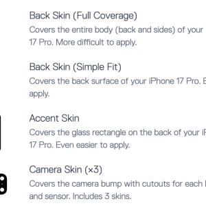 dbrand iPhone 17 Pro skin essential kit.png