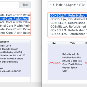 Refurbished 2019 16%22 MBP base 2.6ghz 6-core i7 1Tb availability history.png