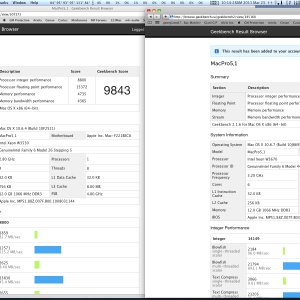 MacPro 2010 before 2.8 quad after 3.2 hex geek bench.jpg