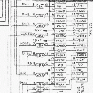 Mac Plus 050-0159-A Schematic Floppy Port Filter.gif