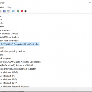 IEEE 1394 - Ricoh OHCI (Card Reader).PNG