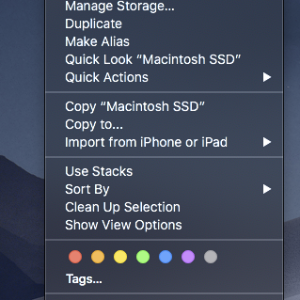 2 - Finder - Macintosh SSD - context-sensitive menu screenshot.png