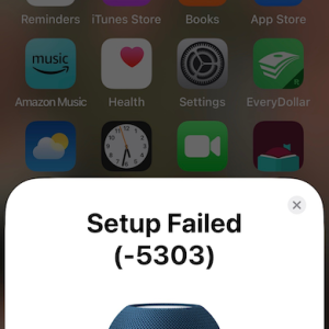 HomePod mini Setup Failed (-5303).png