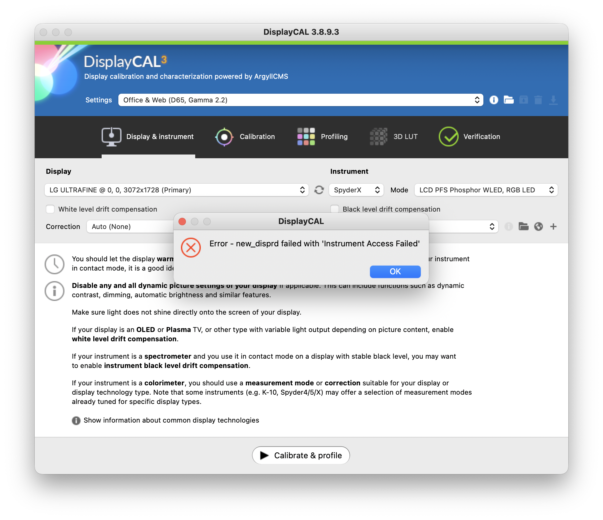 DisplayCal failed.png
