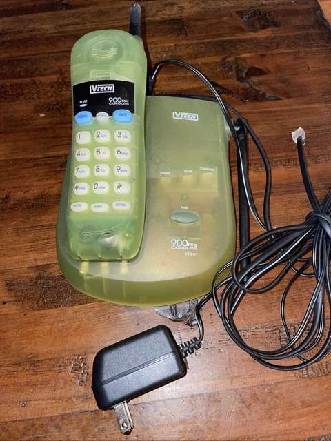 Vtech VT 02-9111 Cordless Phone 900 Mhz green.jpeg