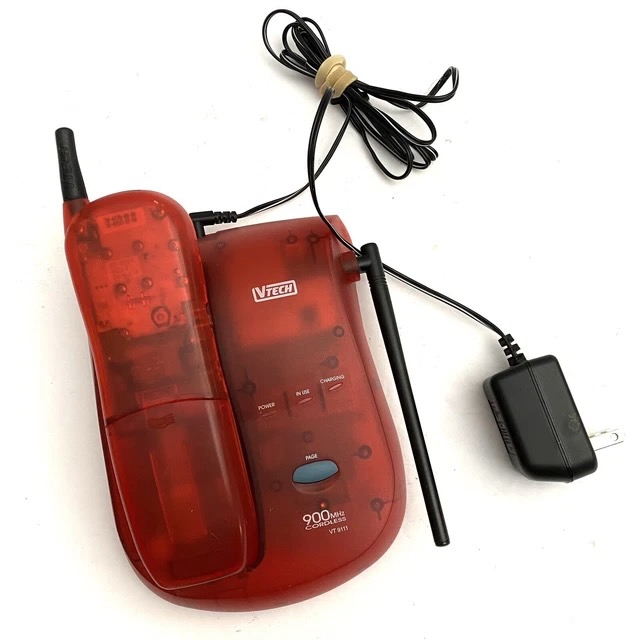 Vtech VT 02-9111 Cordless Phone 900 Mhz red.jpeg