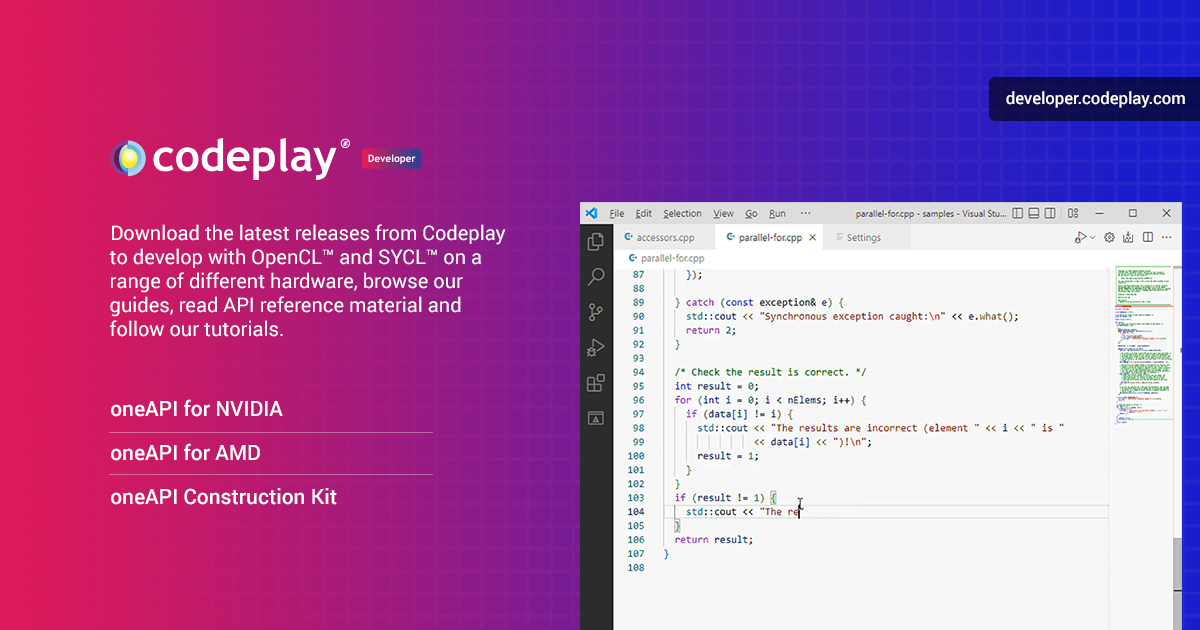 developer.codeplay.com