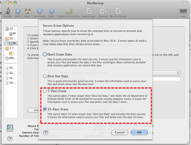 Secure Format Mac Hard Disk Drive