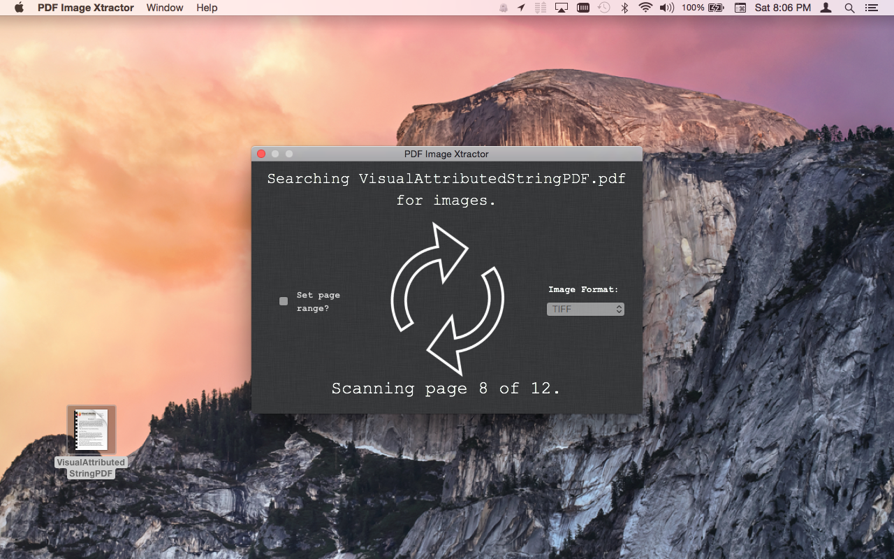 PDFImageXtractorMacAppScreenshotOfMainWindowScqnningDocumentInteracte.png