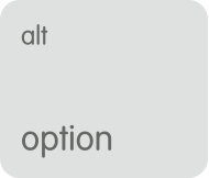 Option key Option key